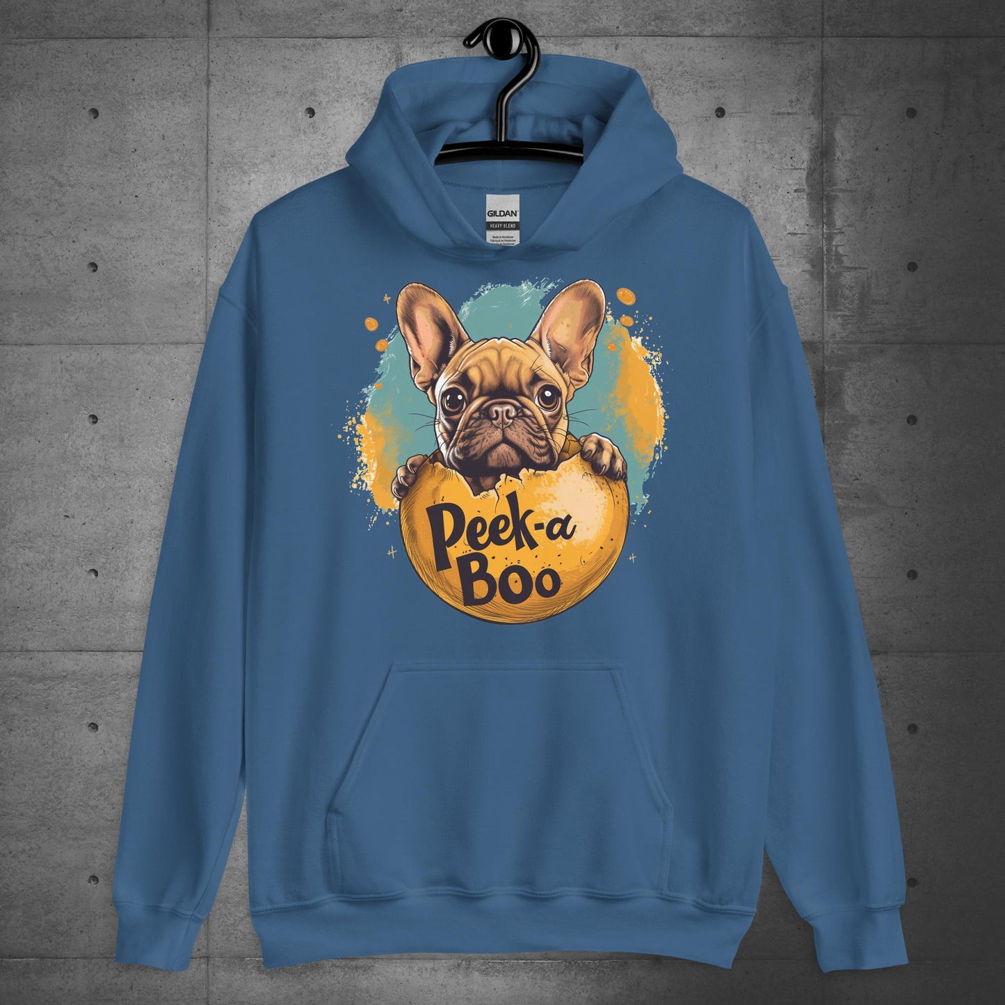 "Peek-a-Boo Frenchie" - Unisex Hoodie - Frenchie Emporium