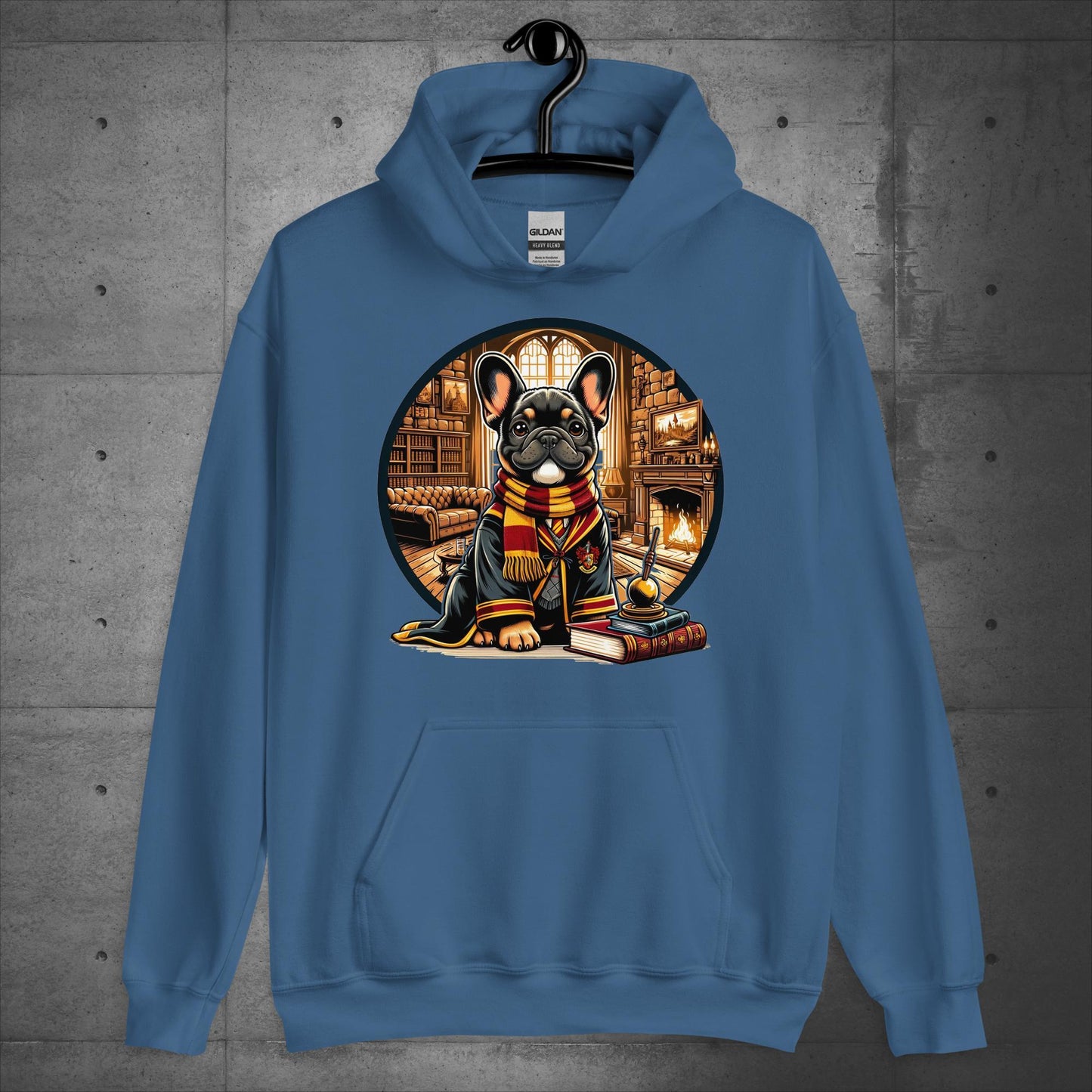 Unisex "Gryffindor Frenchie" Hoodie: - Frenchie Emporium