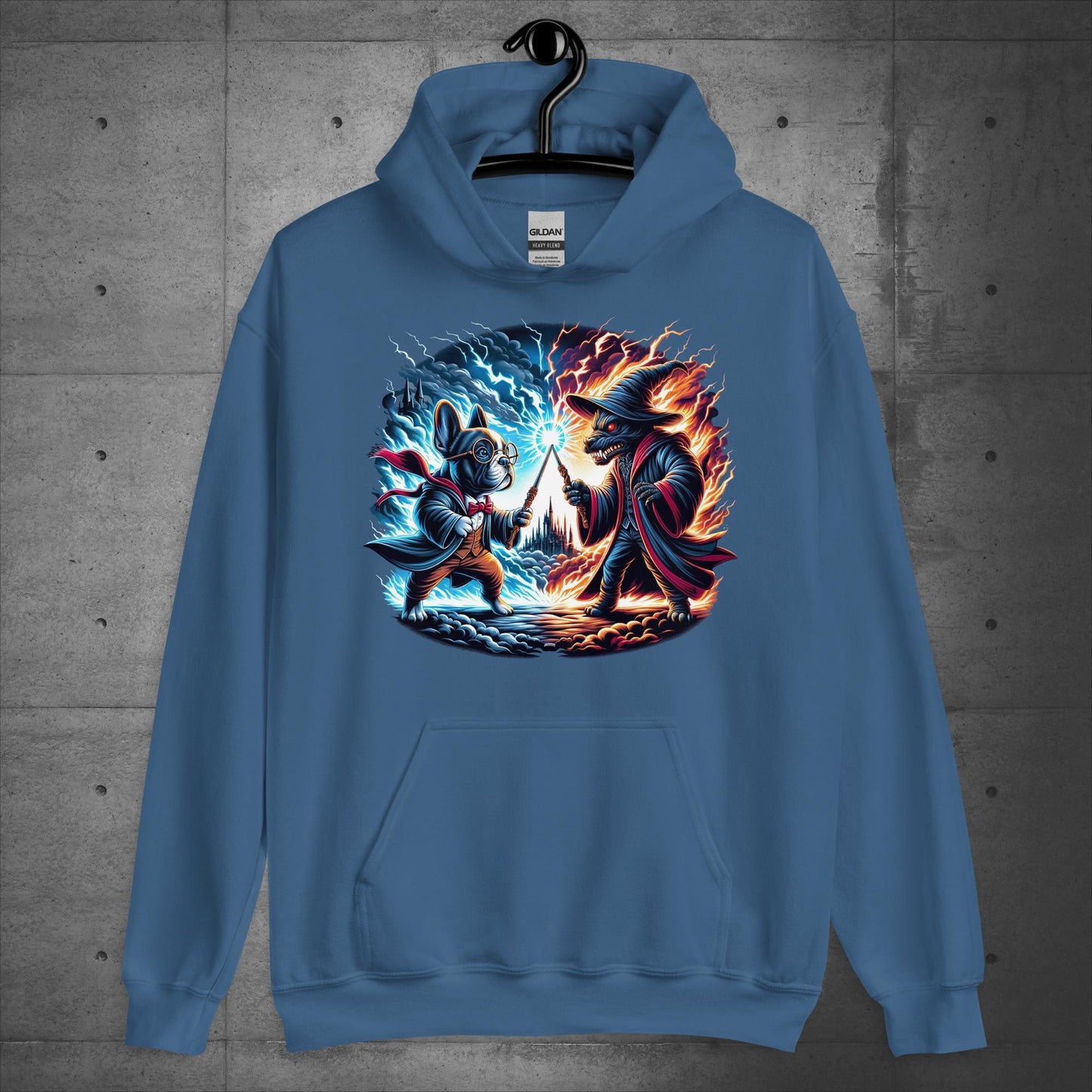 Unisex French Bulldog "Wizarding Duel" Hoodie - Frenchie Emporium