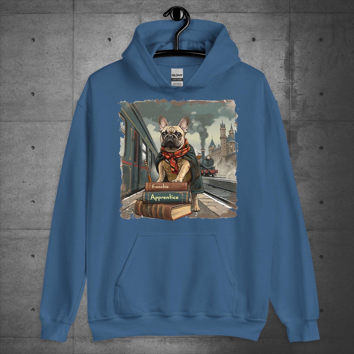 Unisex French Bulldog "Train to Wizardry" Hoodie - Frenchie Emporium