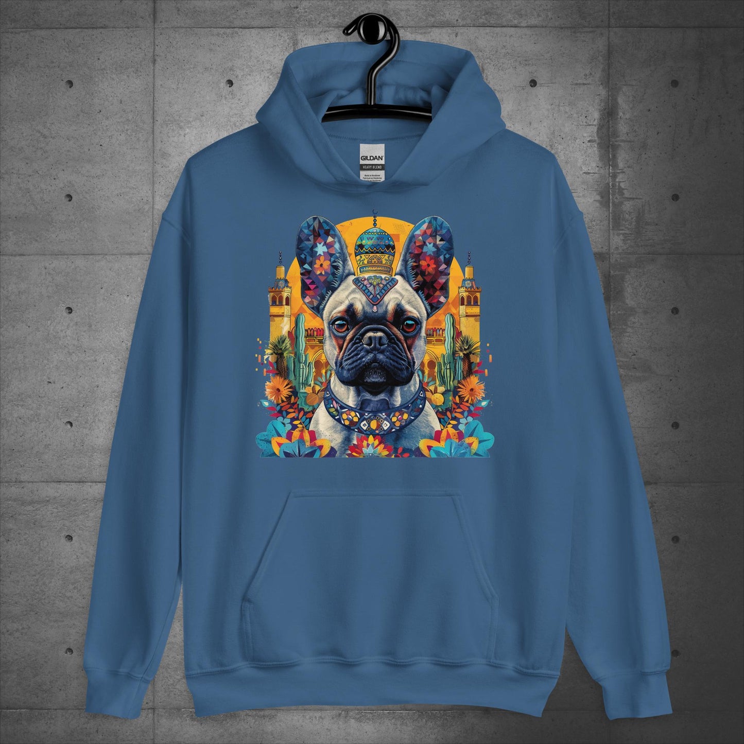 Colorful Marrakesh Medina Frenchie Unisex Hoodie - Frenchie Emporium
