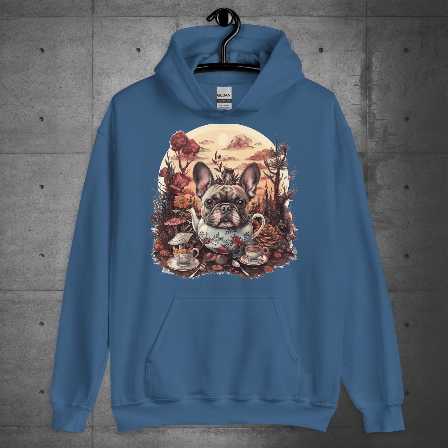Tea Party Frenchie - Unisex Hoodie - Frenchie Emporium