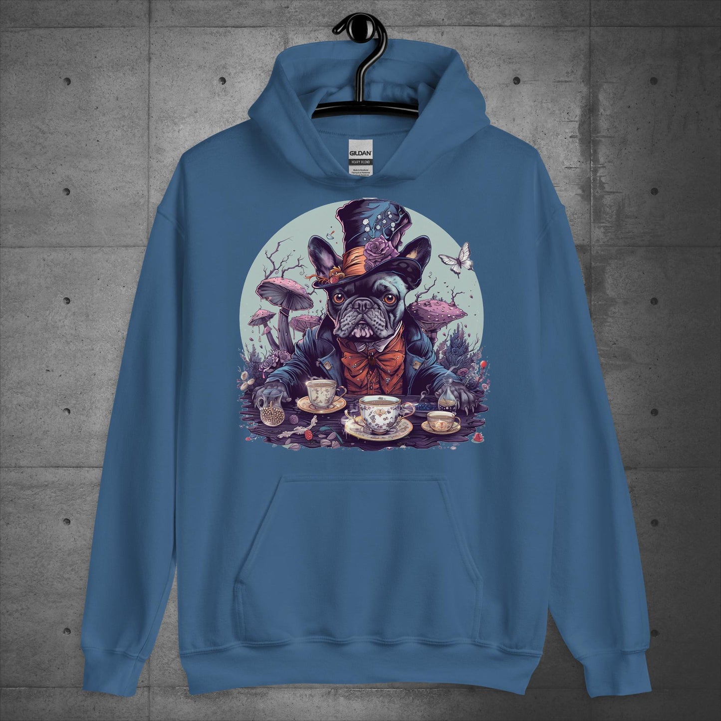 Frenchie Mad Hatter - Unisex Hoodie - Frenchie Emporium