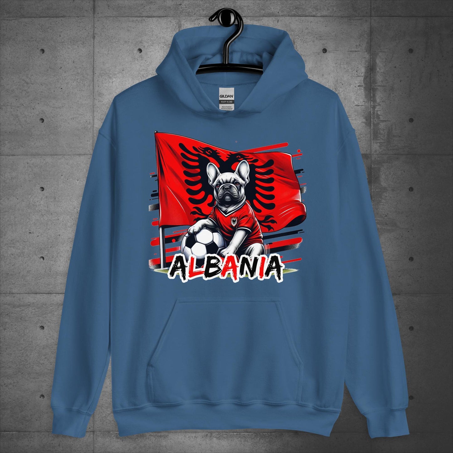 Frenchie Albania Football Fan - Unisex Hoodie - Frenchie Emporium