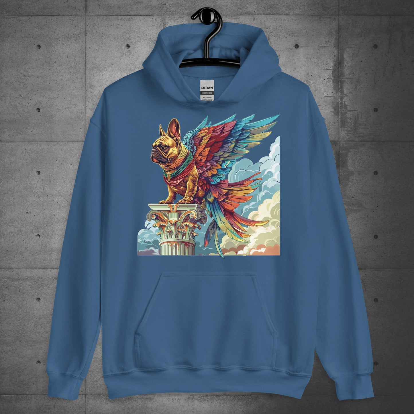 "Wings of Majesty" Frenchie Unisex Hoodie - Frenchie Emporium