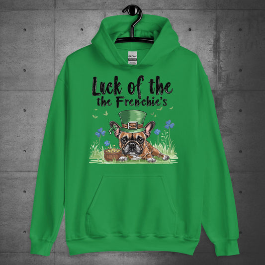 Luck of the Frenchie's-French Bulldog Unisex Hoodie