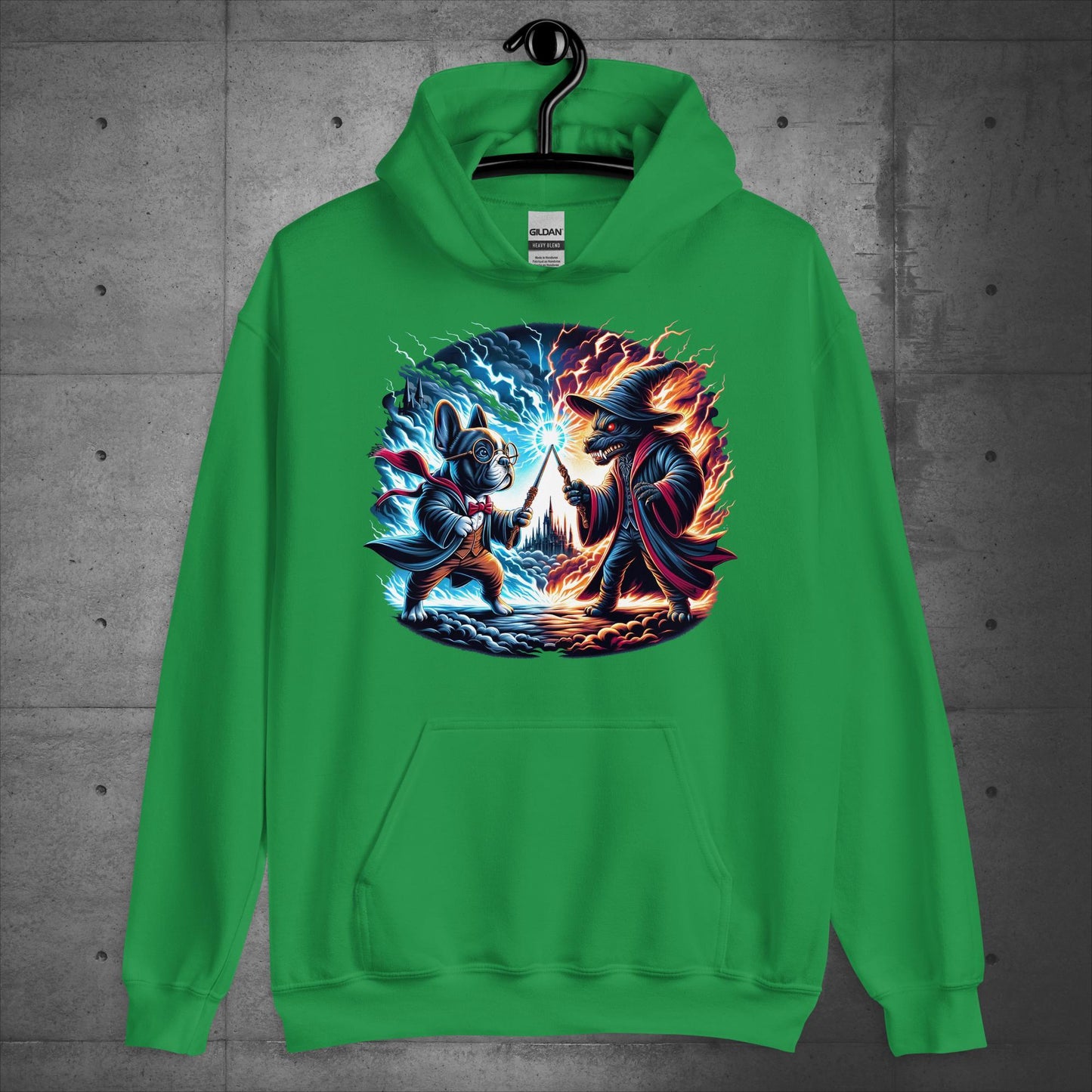 Unisex French Bulldog "Wizarding Duel" Hoodie - Frenchie Emporium