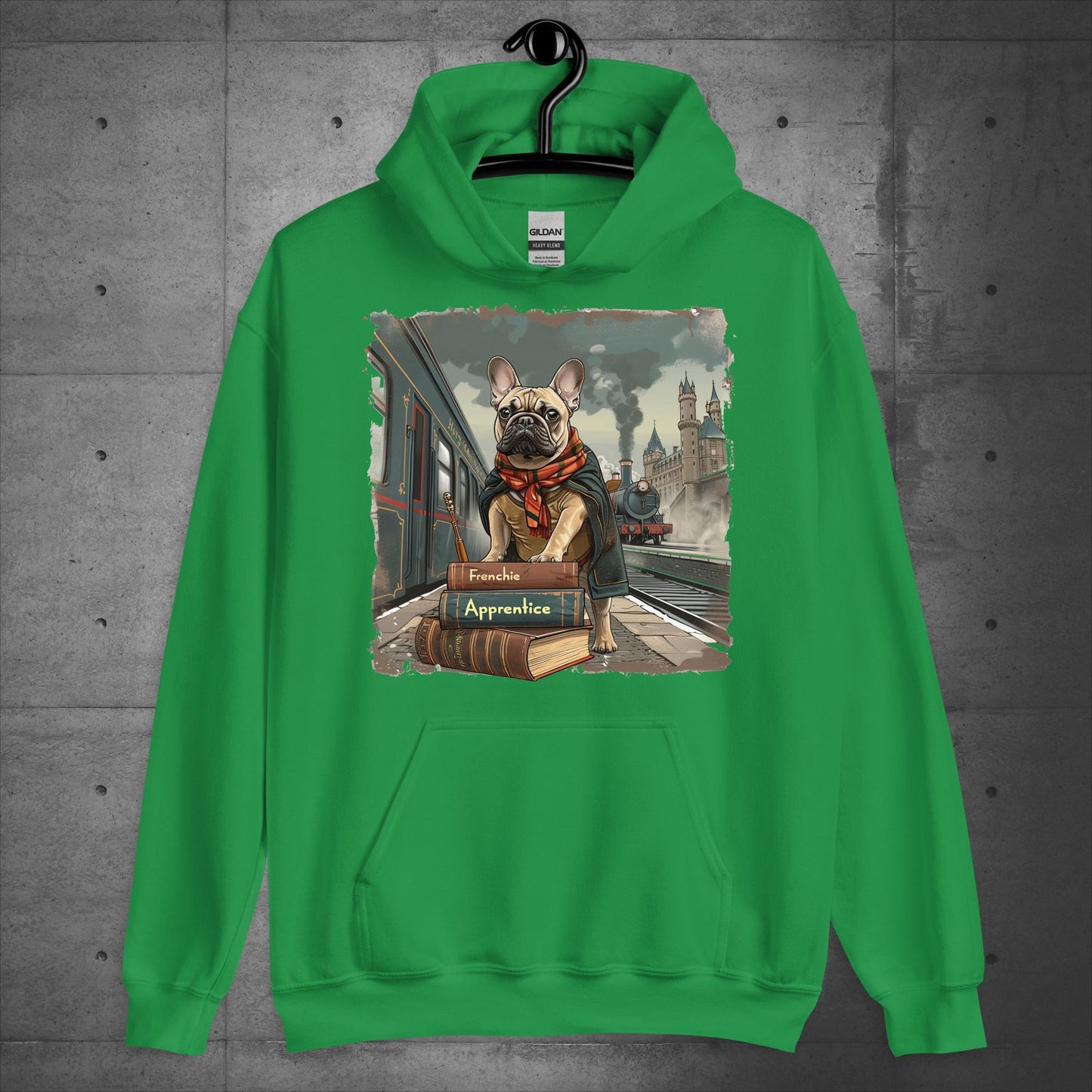 Unisex French Bulldog "Train to Wizardry" Hoodie - Frenchie Emporium