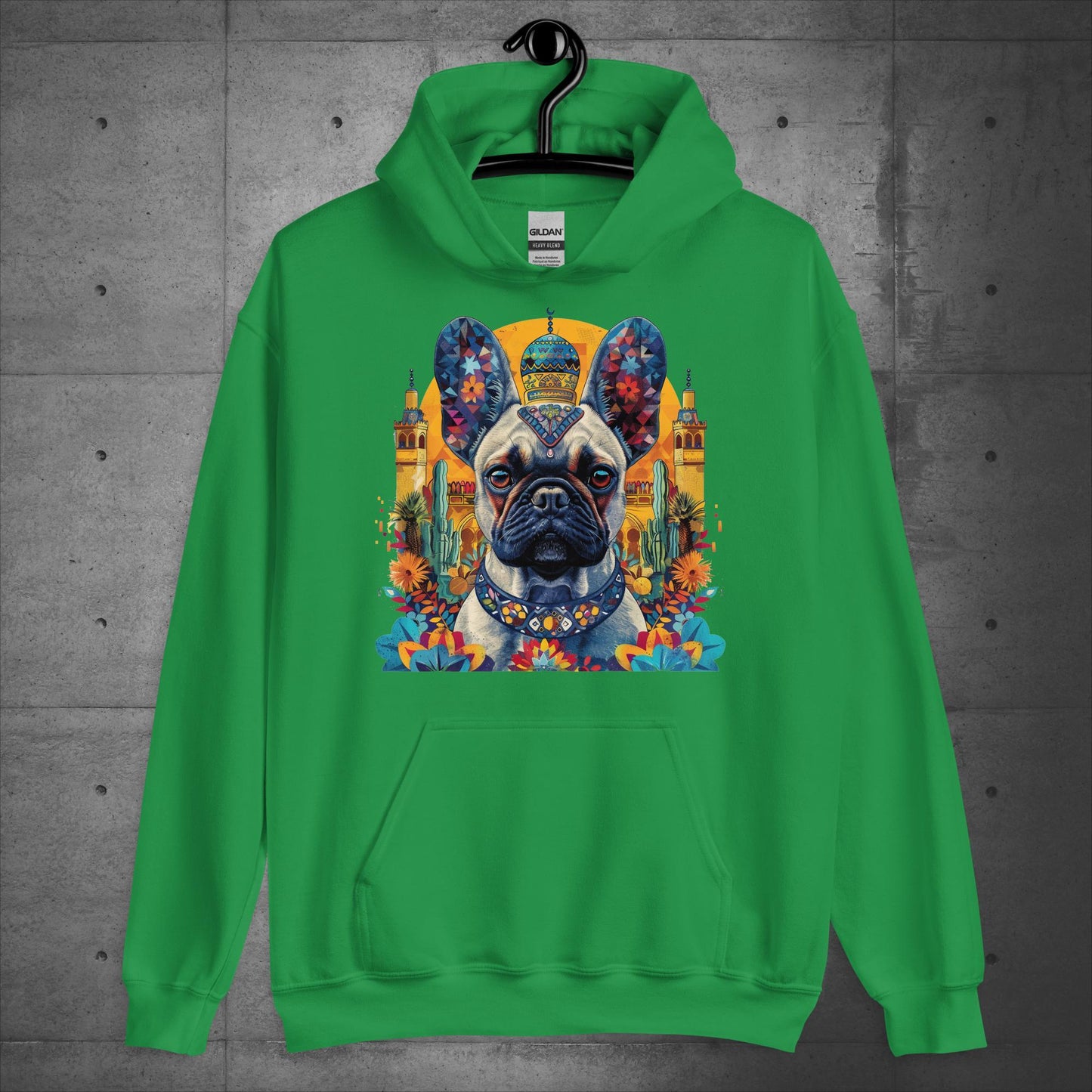 Colorful Marrakesh Medina Frenchie Unisex Hoodie - Frenchie Emporium