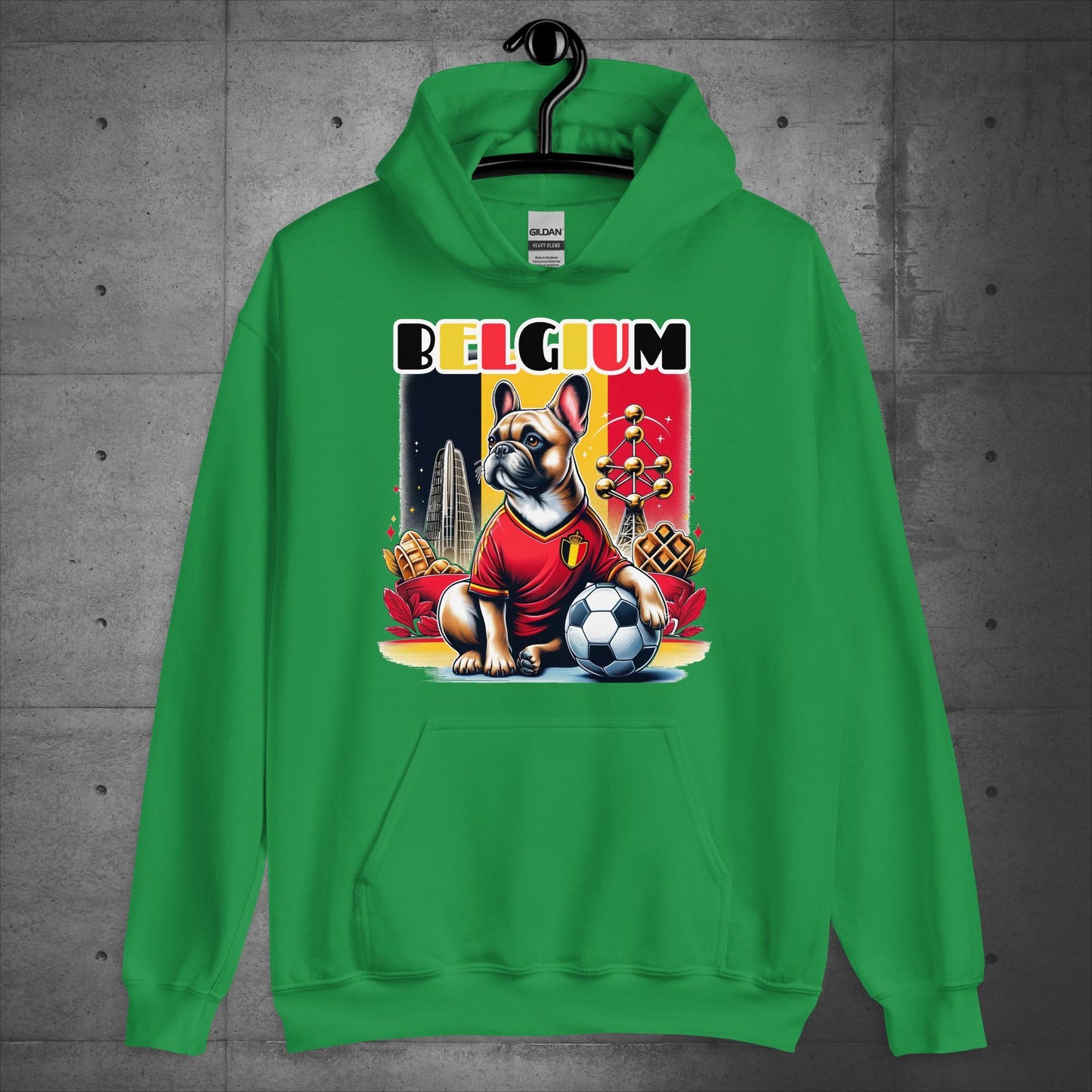 Frenchie Belgium Football Fan - Unisex Hoodie - Frenchie Emporium