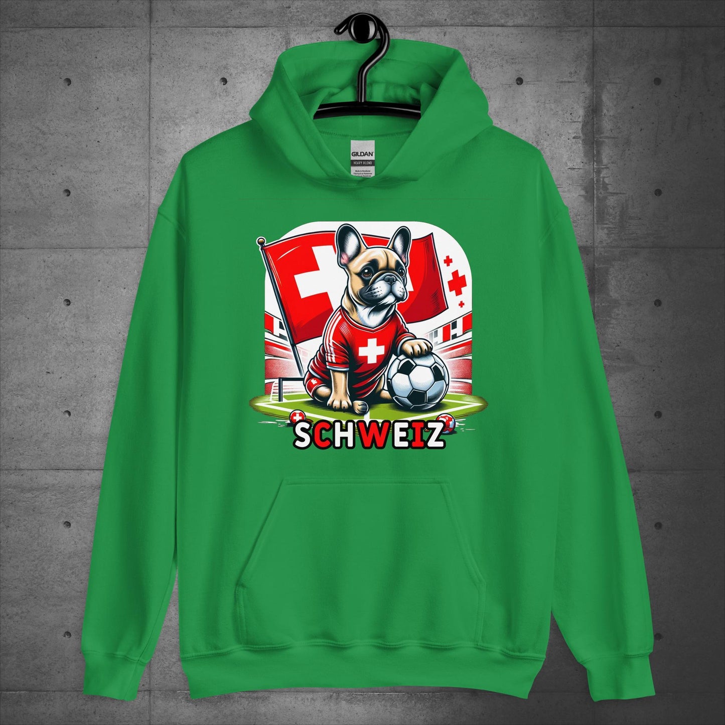Frenchie Schweiz Football Fan - Unisex Hoodie - Frenchie Emporium