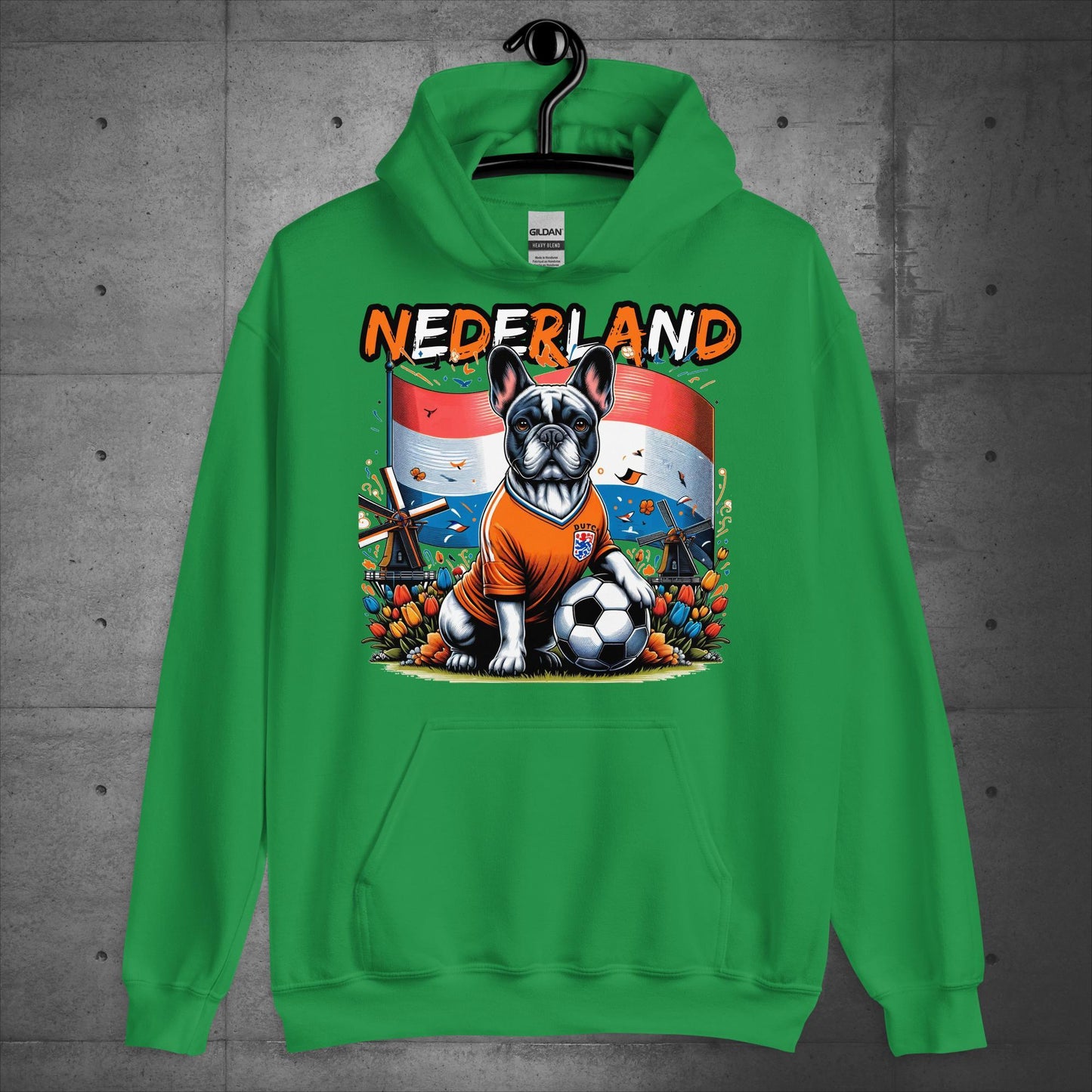 Frenchie Nederland Football Fan - Unisex Hoodie - Frenchie Emporium