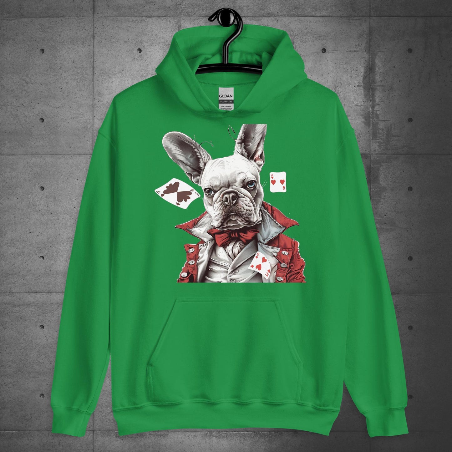 "Player of the cards" Frenchie - Unisex Hoodie - Frenchie Emporium