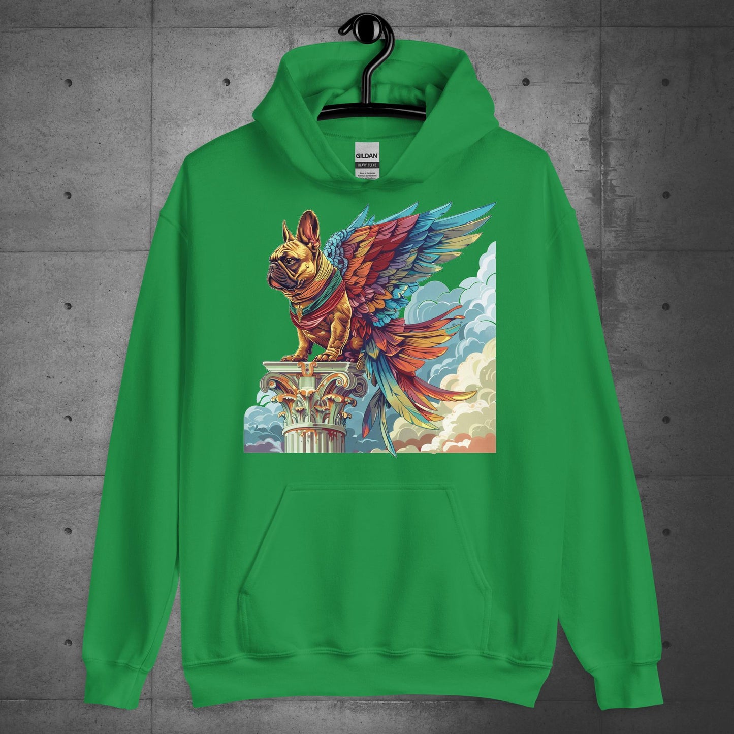 "Wings of Majesty" Frenchie Unisex Hoodie - Frenchie Emporium