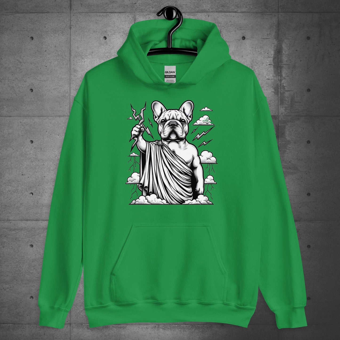 "Lightning Lord" Zeus Frenchie - Hoodie - Frenchie Emporium