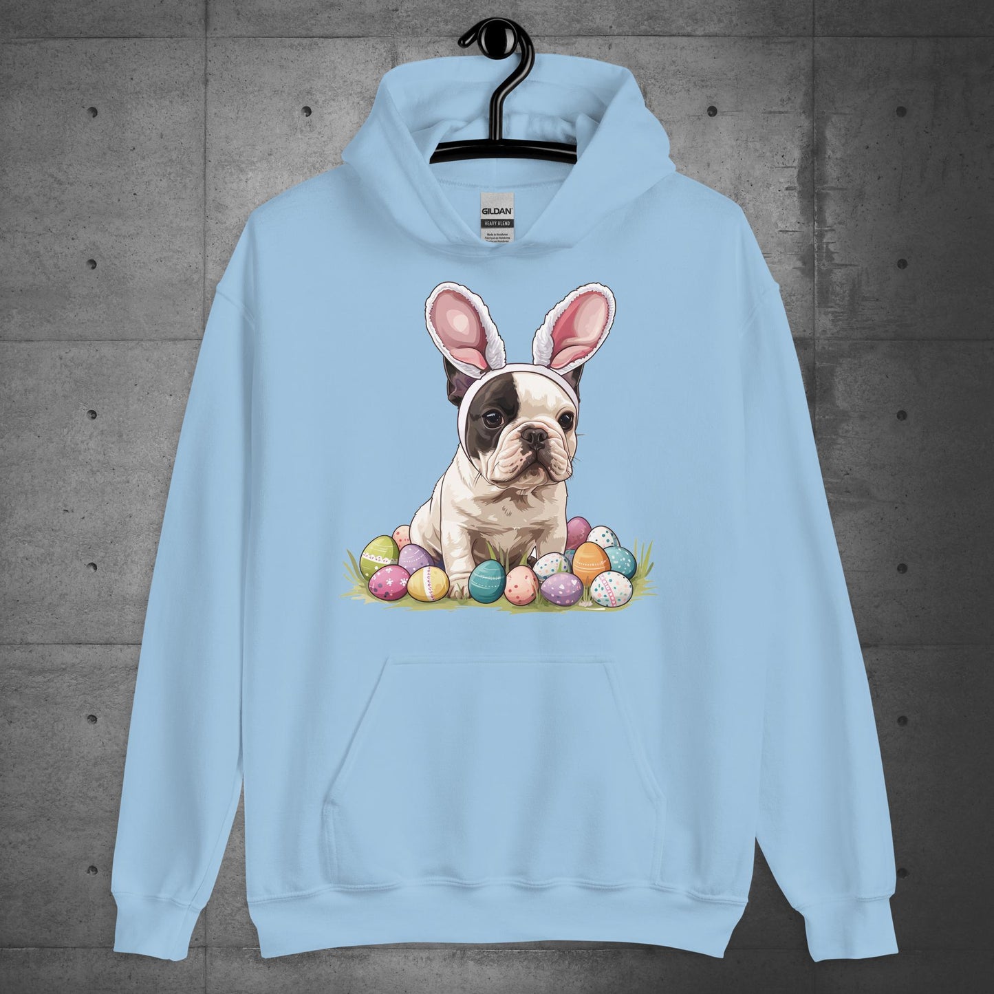 Frenchie Easter Bunny Bliss Unisex Hoodie - Frenchie Emporium