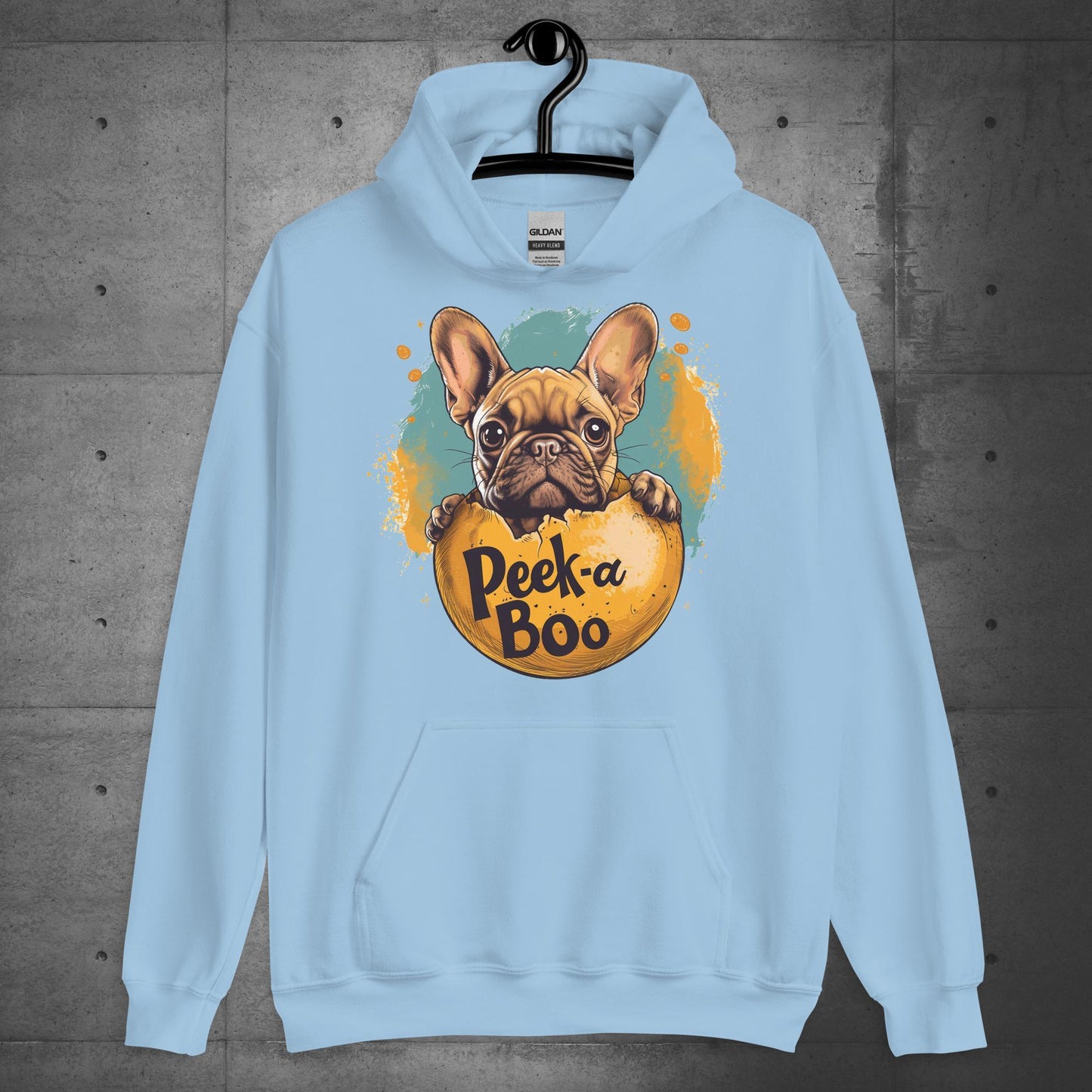 "Peek-a-Boo Frenchie" - Unisex Hoodie - Frenchie Emporium
