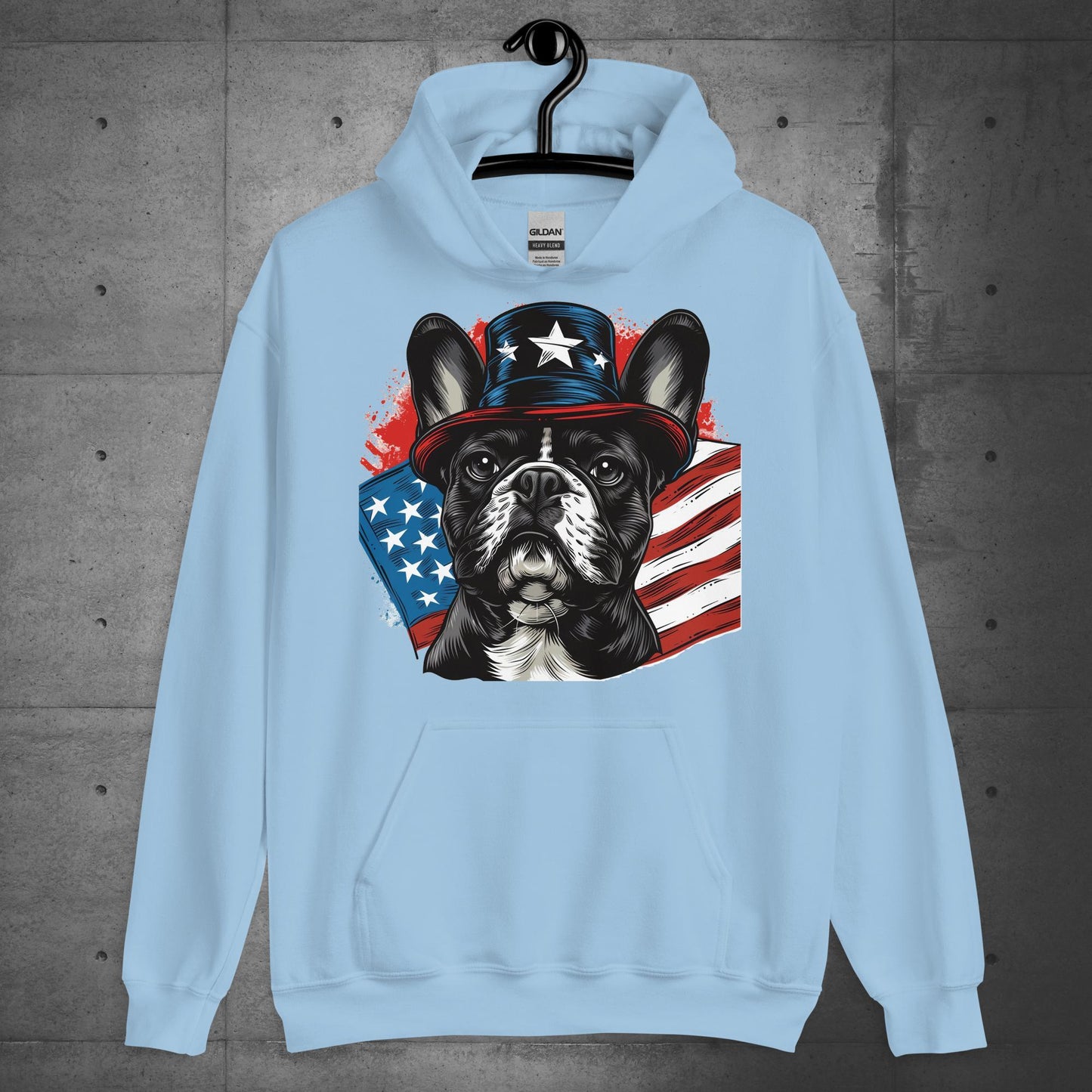 French Bulldog Patriot Unisex Hoodie - Frenchie Emporium