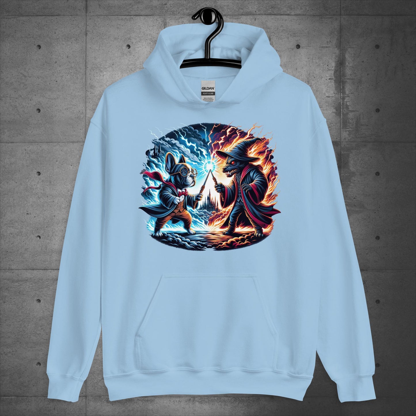 Unisex French Bulldog "Wizarding Duel" Hoodie - Frenchie Emporium