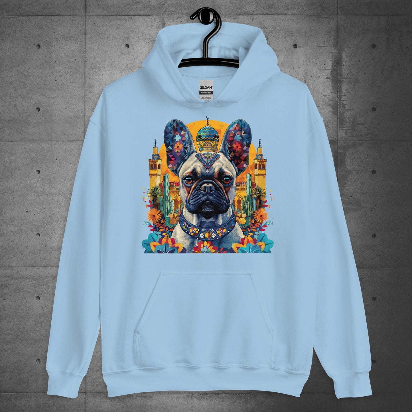 Colorful Marrakesh Medina Frenchie Unisex Hoodie - Frenchie Emporium