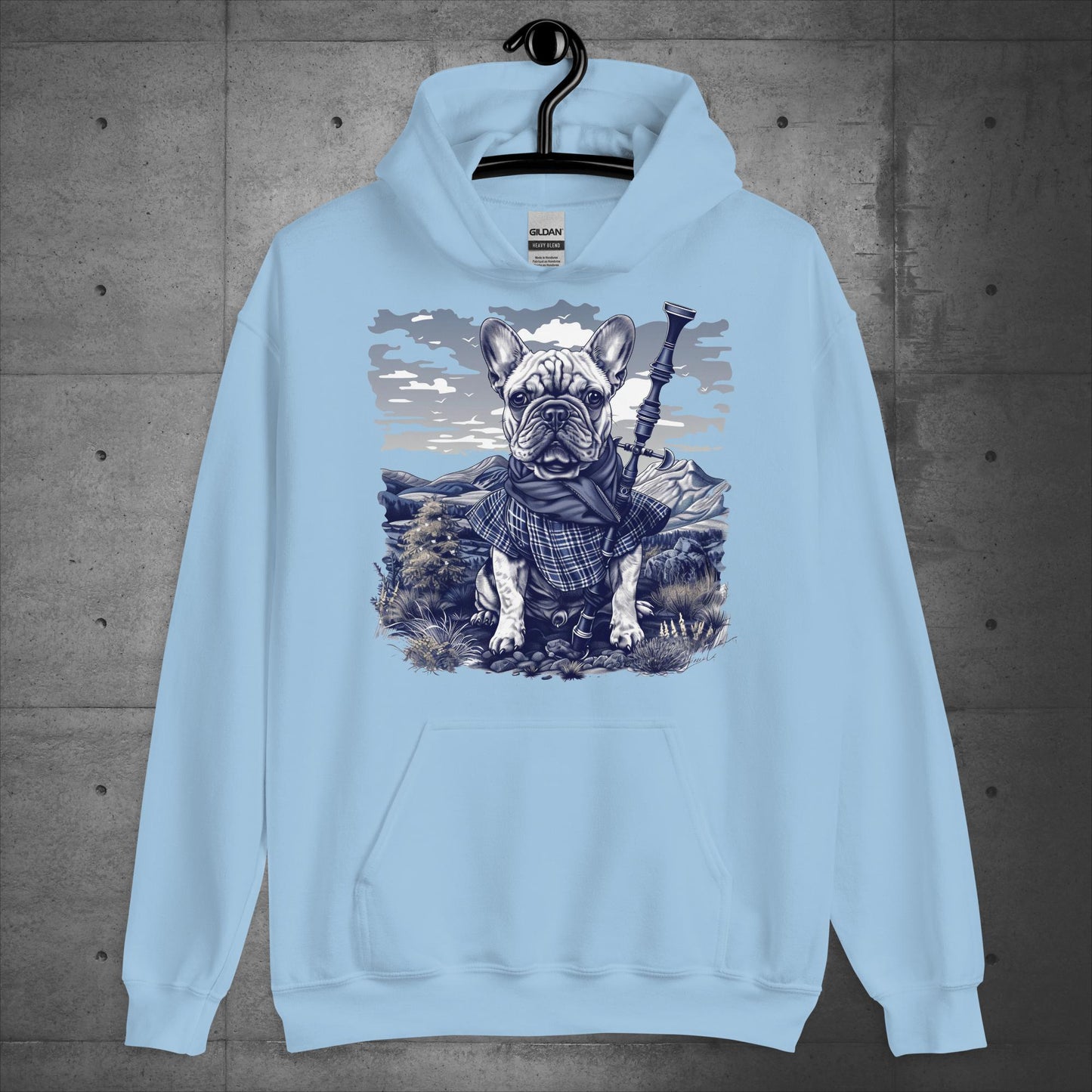 Tartan Highland Frenchie - Unisex Hoodie - Frenchie Emporium