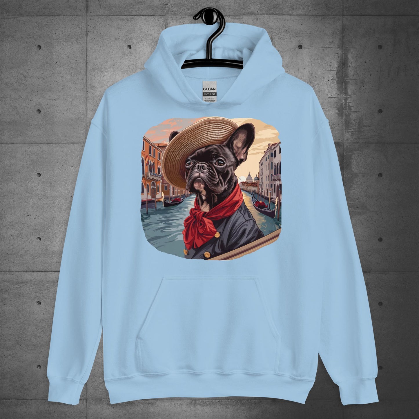 Frenchie as Venice Gondolier - Unisex Hoodie - Frenchie Emporium