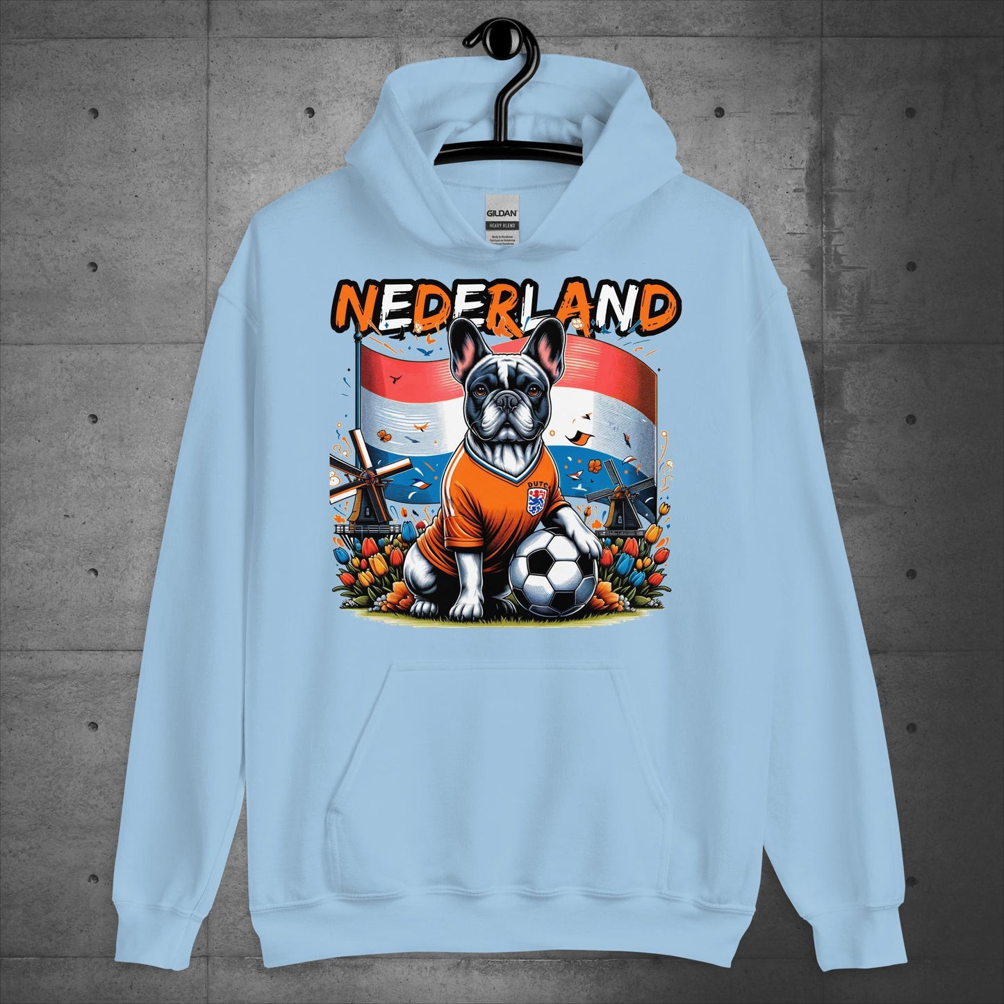 Frenchie Nederland Football Fan - Unisex Hoodie - Frenchie Emporium