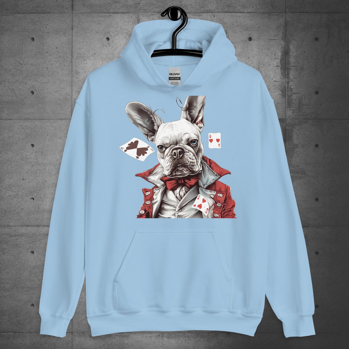 "Player of the cards" Frenchie - Unisex Hoodie - Frenchie Emporium