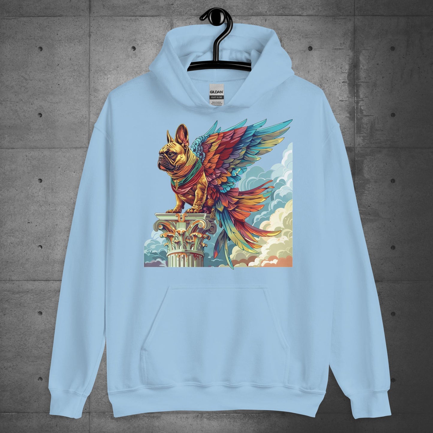 "Wings of Majesty" Frenchie Unisex Hoodie - Frenchie Emporium