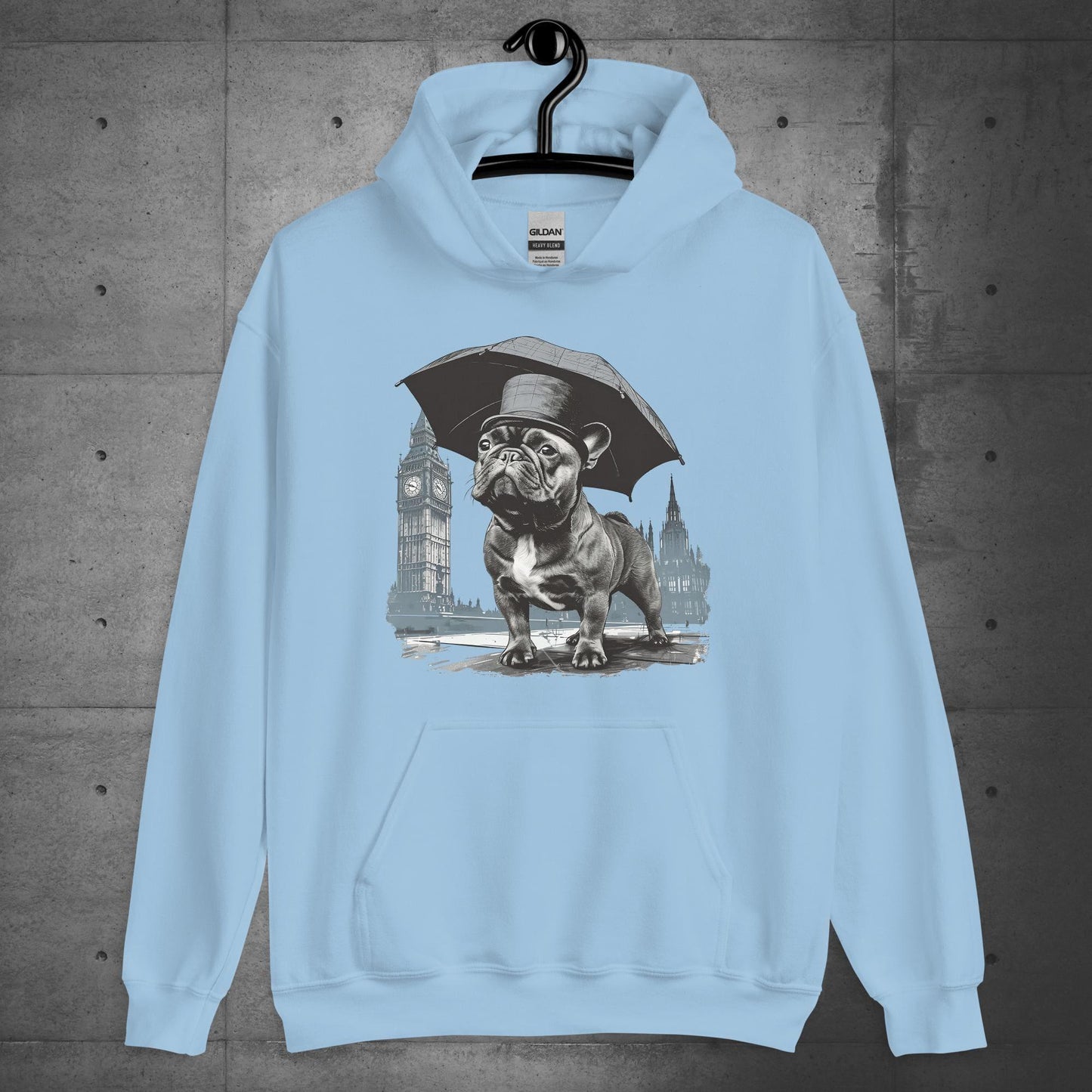 Paw-sitivly British Frenchie - Unisex Hoodie - Frenchie Emporium