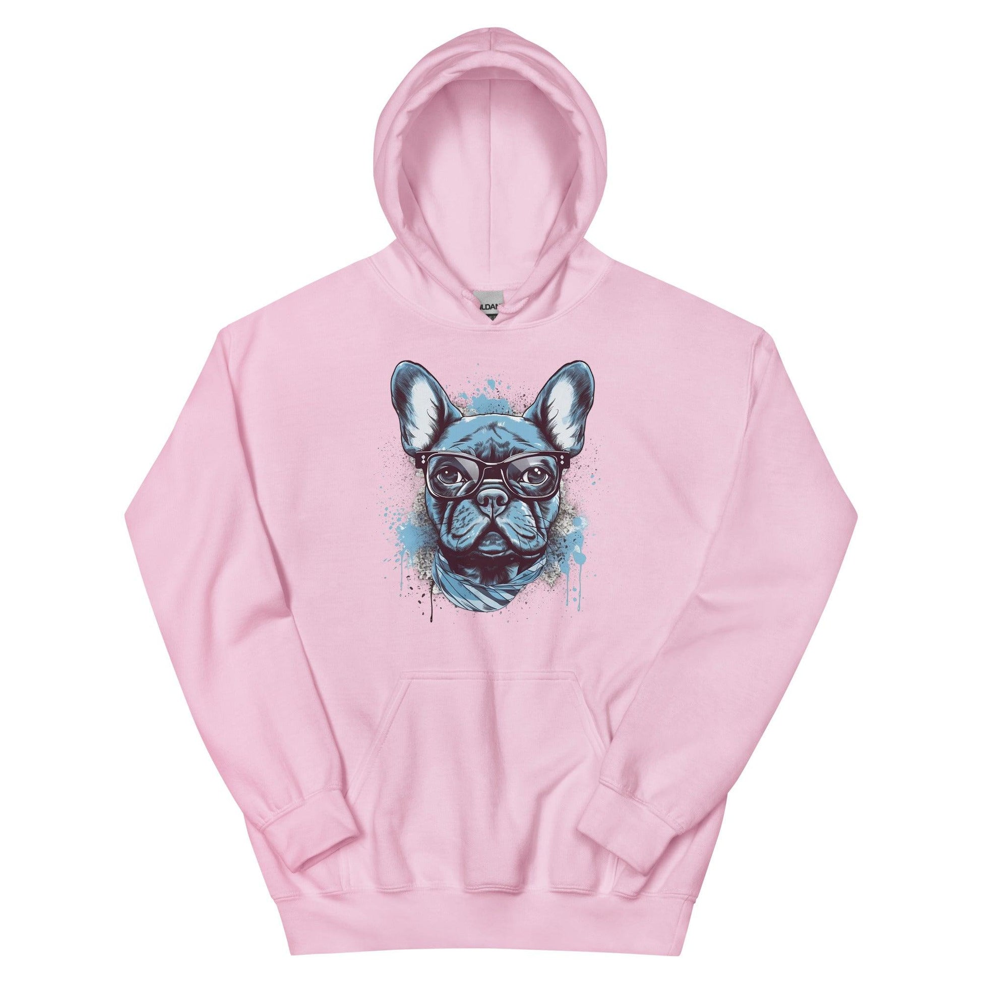Hipster Frenchie - Unisex Hoodie - Frenchie Emporium