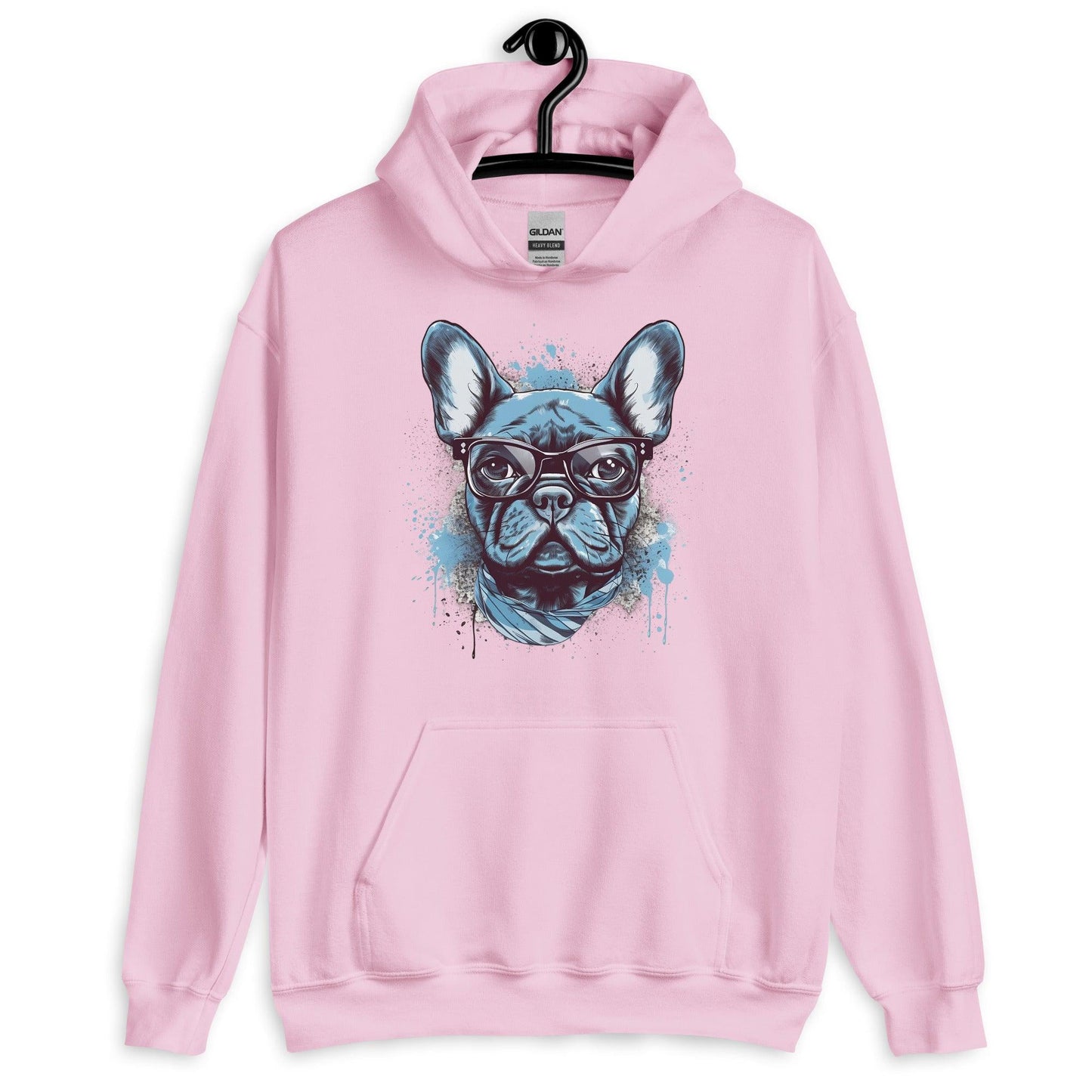 Hipster Frenchie - Unisex Hoodie - Frenchie Emporium