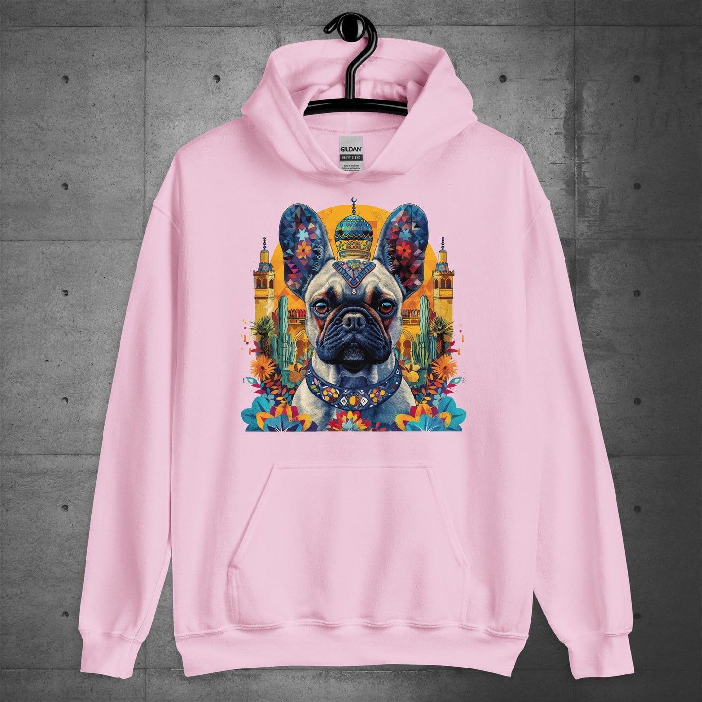 Colorful Marrakesh Medina Frenchie Unisex Hoodie - Frenchie Emporium
