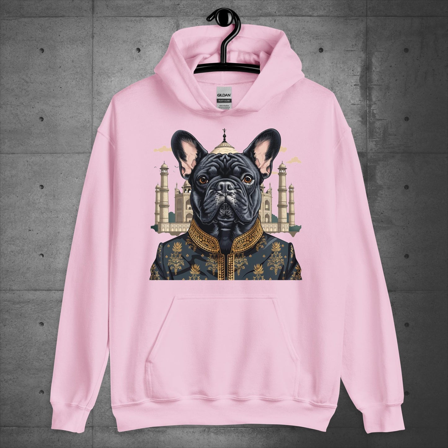 Enchanting Taj Mahal Frenchie Unisex Hoodie - Frenchie Emporium