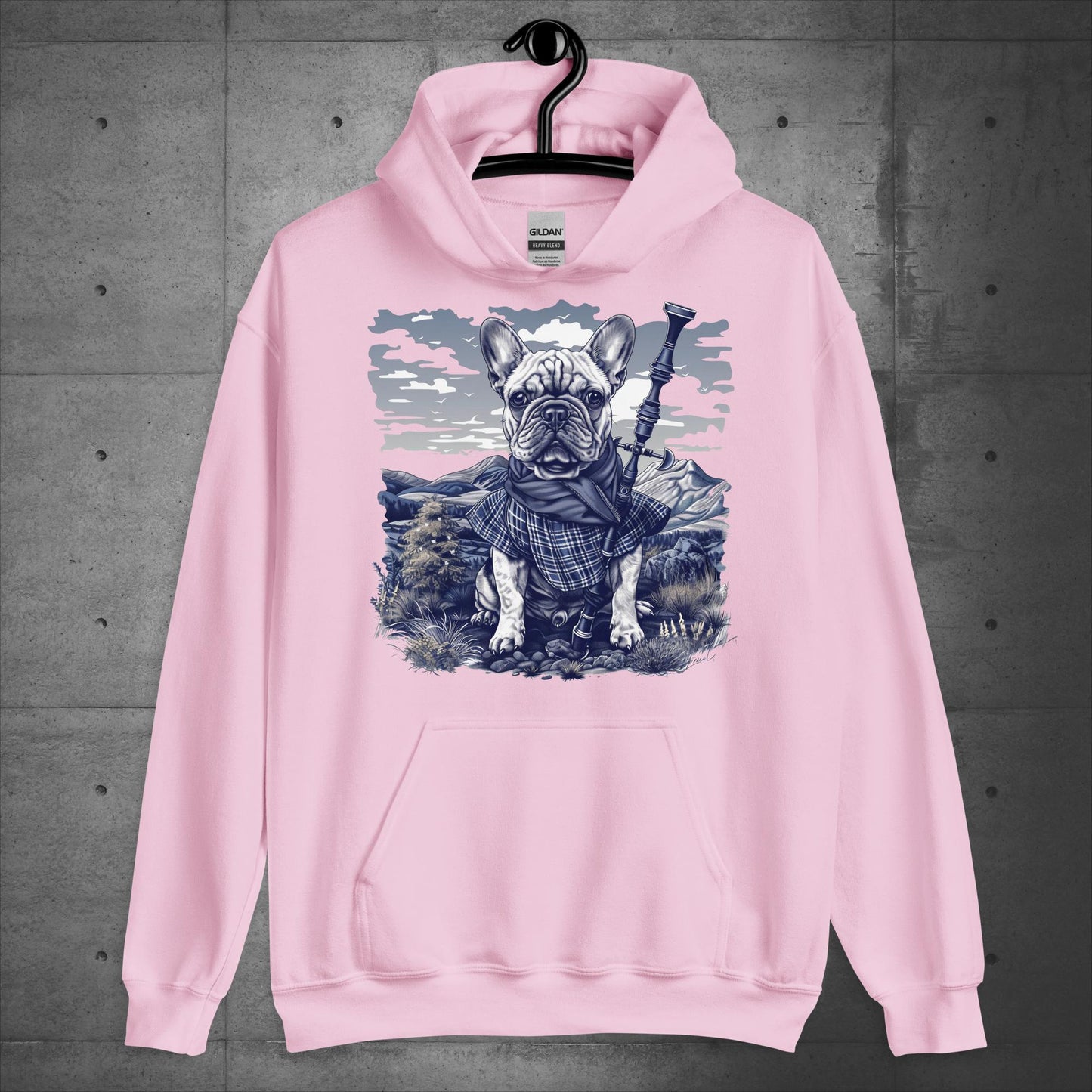 Tartan Highland Frenchie - Unisex Hoodie - Frenchie Emporium