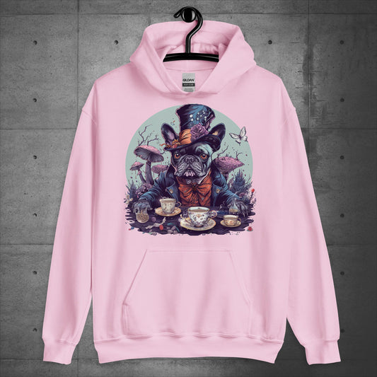 Frenchie Mad Hatter - Unisex Hoodie - Frenchie Emporium