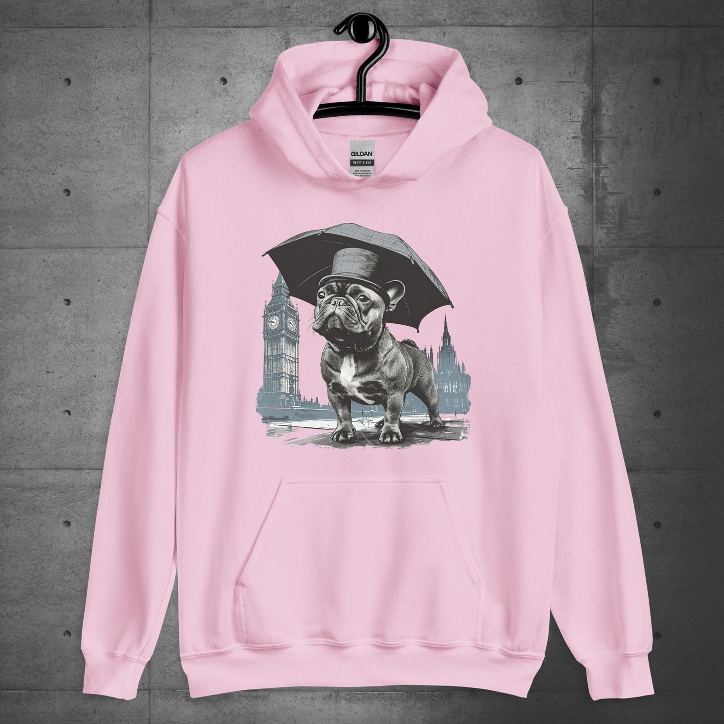 Paw-sitivly British Frenchie - Unisex Hoodie - Frenchie Emporium