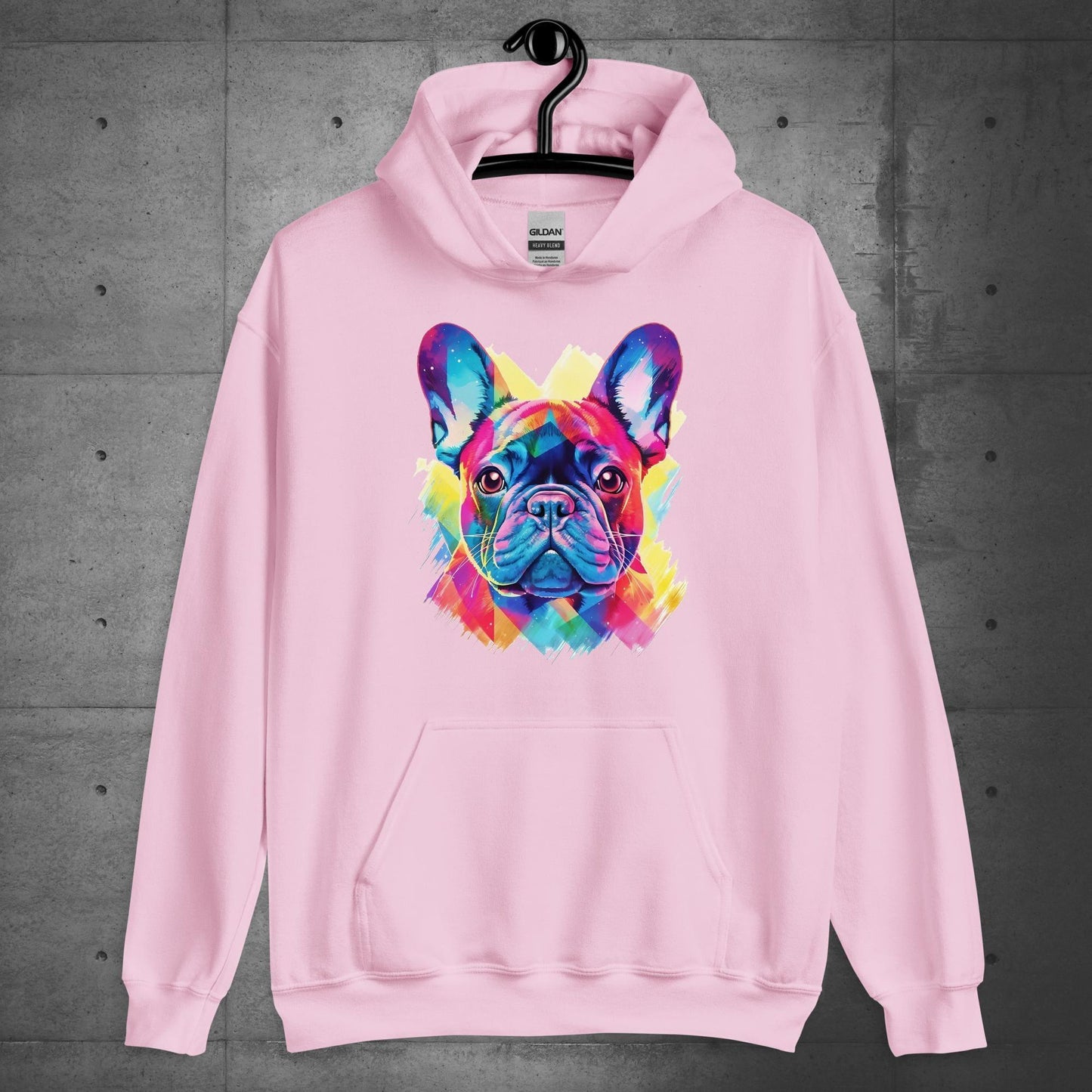 Vibrant Frenchie Abstract - Unisex Hoodie - Frenchie Emporium