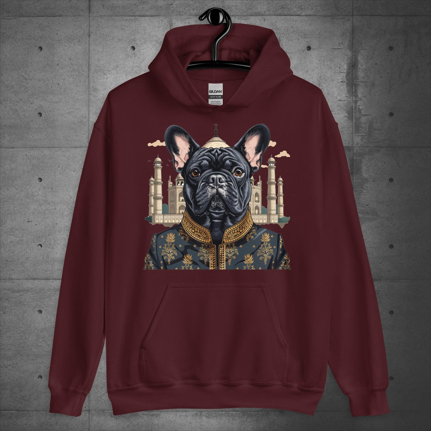 Enchanting Taj Mahal Frenchie Unisex Hoodie - Frenchie Emporium