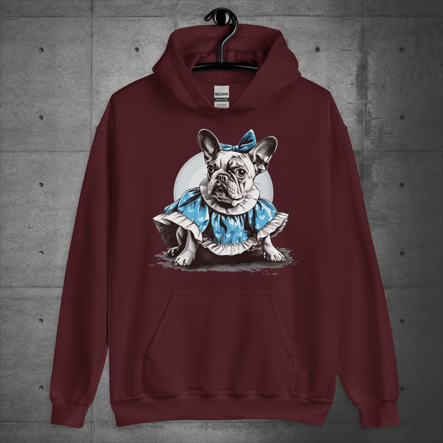 Alice in Wonderland Frenchie - Unisex Hoodie - Frenchie Emporium