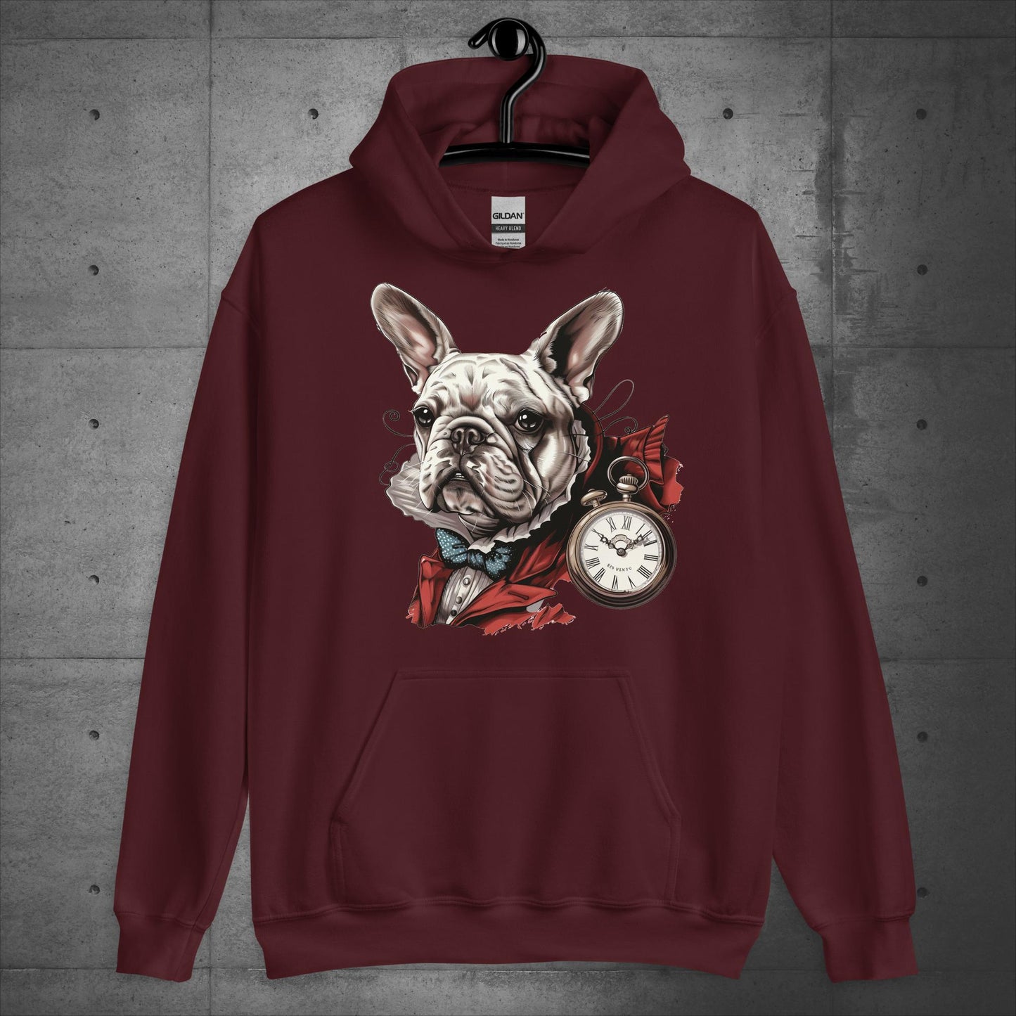 White Rabbit Frenchie - Alice in Wonderland - Unisex Hoodie - Frenchie Emporium