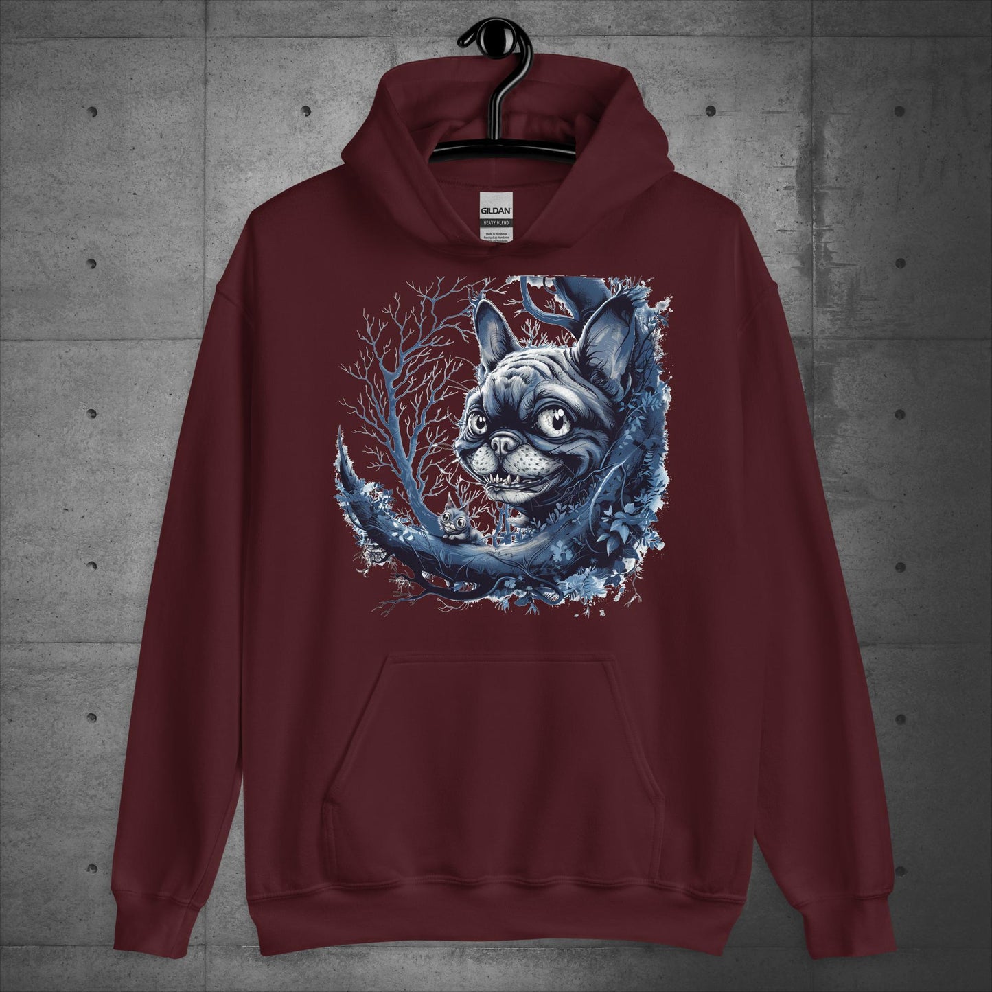 Frenchie Cheshire Cat - Unisex Hoodie - Frenchie Emporium