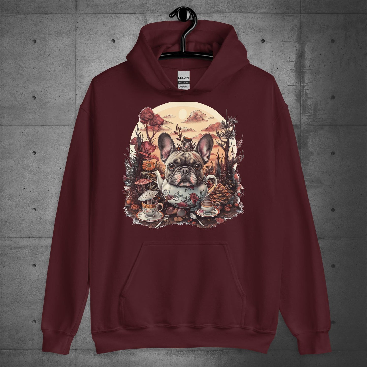 Tea Party Frenchie - Unisex Hoodie - Frenchie Emporium