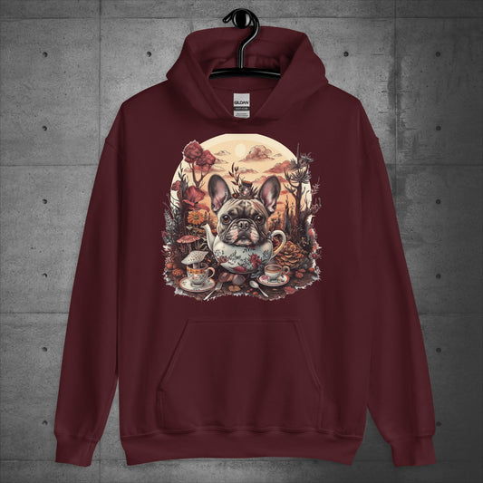 Tea Party Frenchie - Unisex Hoodie - Frenchie Emporium