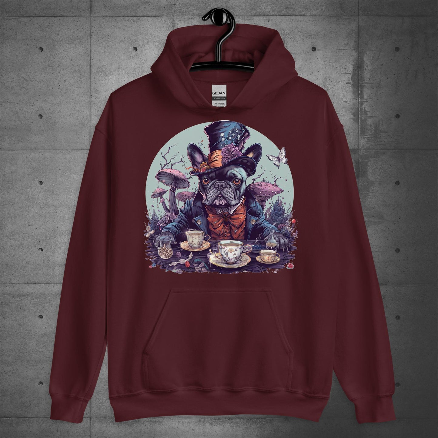 Frenchie Mad Hatter - Unisex Hoodie - Frenchie Emporium