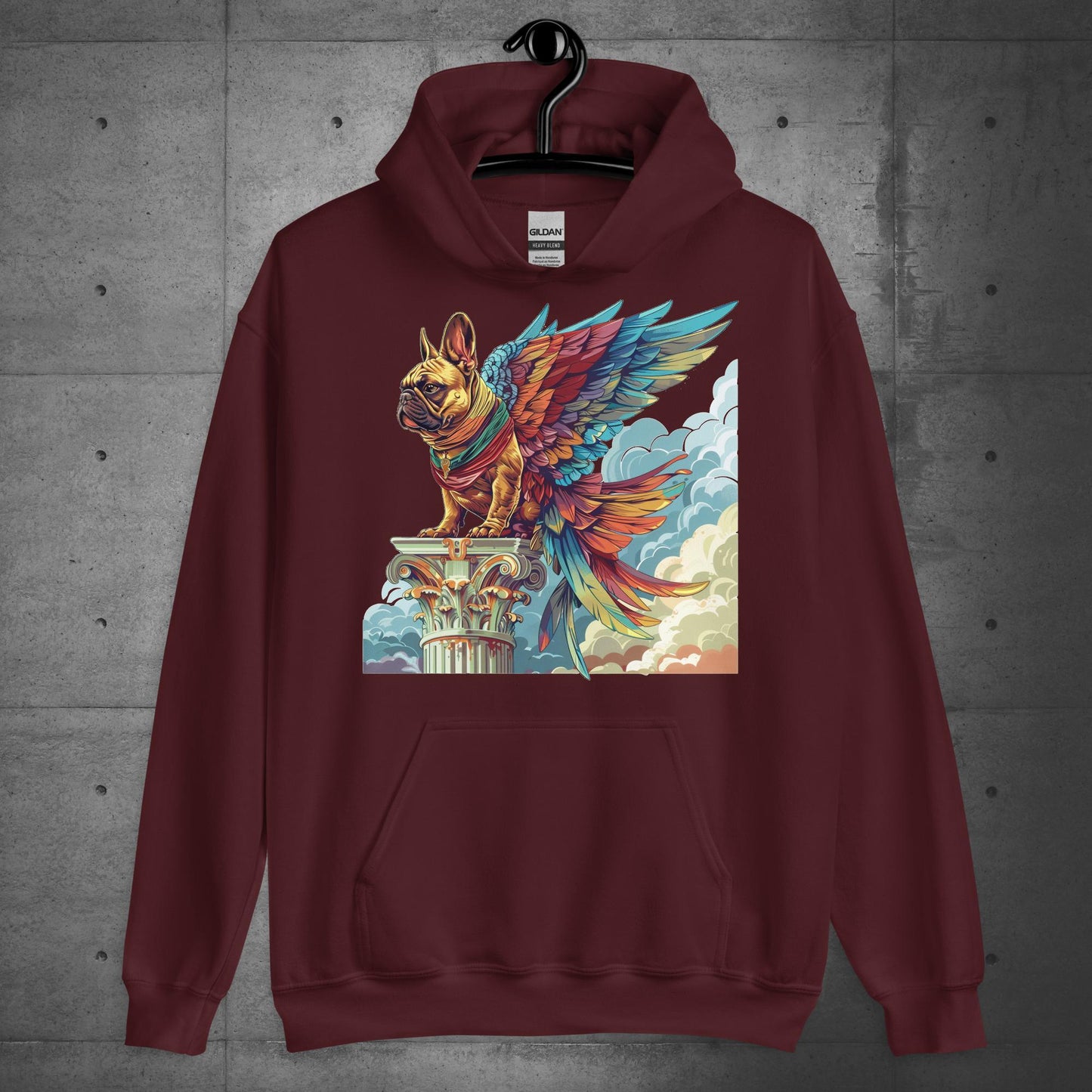 "Wings of Majesty" Frenchie Unisex Hoodie - Frenchie Emporium