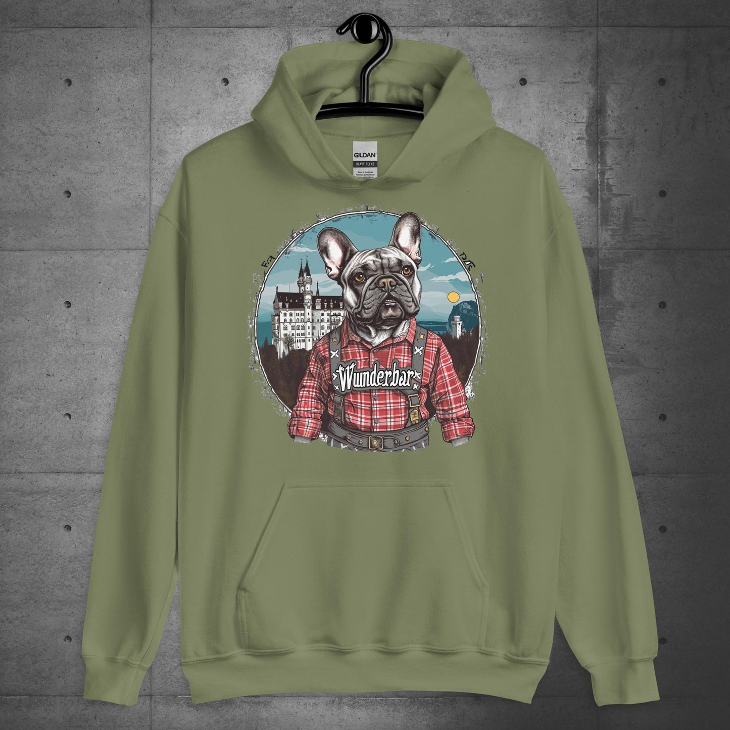 Wunderbar Frenchie in Lederhosen Unisex Hoodie - Frenchie Emporium