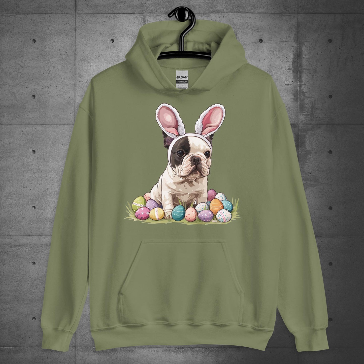Frenchie Easter Bunny Bliss Unisex Hoodie - Frenchie Emporium