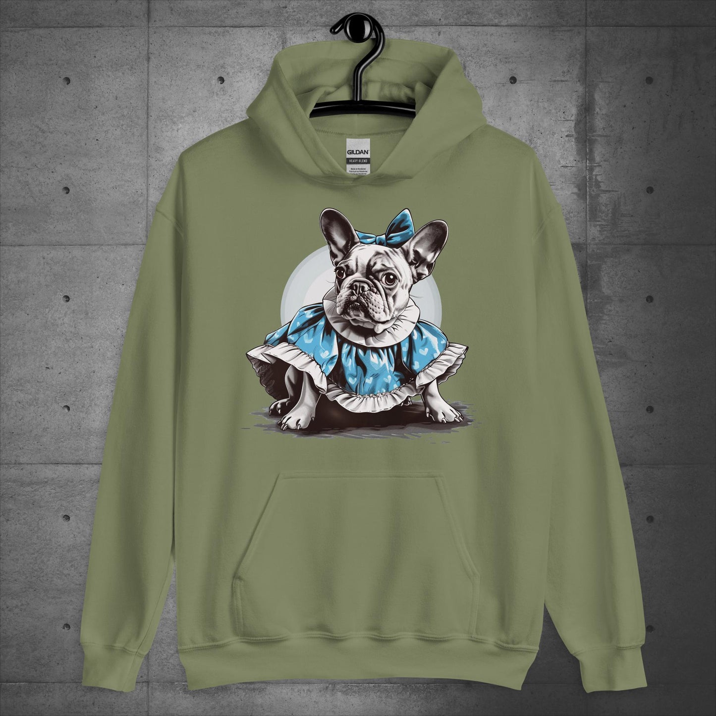 Alice in Wonderland Frenchie - Unisex Hoodie - Frenchie Emporium