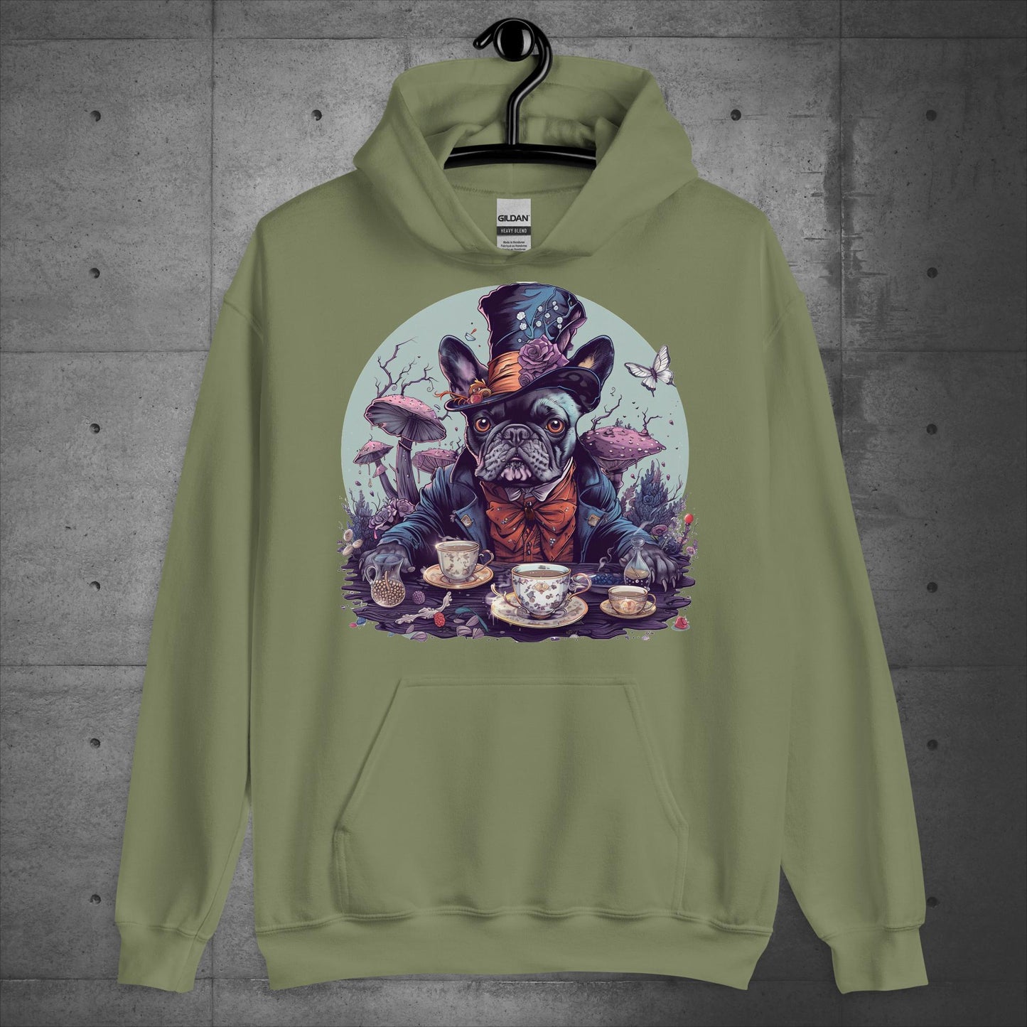 Frenchie Mad Hatter - Unisex Hoodie